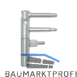 T�rband ANUBA 3-DIM Incantobolzen 45 mm, Bandh�he 92 mm, � 15 mm,verzinkt silber