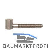 SOLIDO Einbohrband-Oberteil m. Zylinderkopf, � 16 mm, f�r Holz, Stahl vernickelt