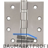 Scharnierband, 102 x 89 mm, Edelstahl