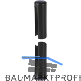 Aufsteckh�lsen 3- DIM, Band � 15 mm, Bandh�he 92 mm, Aluminium schwarz RAL 9005