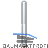 Aufsteckh�lsen 3- DIM, rund, Band � 15 mm, Aluminium verchromt matt 112 mm