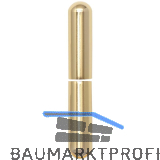 Aufsteckh�lsen 3- DIM, rund, Band � 20 mm, Aluminium vermessingt 112 mm