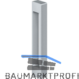 T�rgriff KCH1700, zum Kleben,200 x 26 x 40 mm,Aluminium silberf�rbig