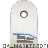 SIMONS Abdeckplatte f�r T�rband TECTUS TE 340 3D, Rahmen- bzw.Fl�gelteil,silber