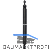 Aufsteck-Zierh�lsen 3- DIM, Band � 15 x 112 mm,Schmiedeeisen verzinkt geschw�rzt