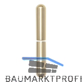 Aufsteckh�lsen 3- DIM, rund, Band � 15 mm, Aluminium vermessingt 92 mm