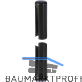 Aufsteckh�lsen 3- DIM, Band � 20 mm, Bandh�he 112 mm, Aluminium schwarz RAL 9005