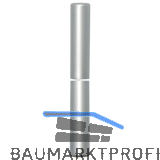 Aufsteckh�lsen 3- DIM, Band � 15 mm,Bandh�he 92 leicht, Aluminium verchromt matt