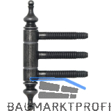 Einbohr-Zierband 3-teilig, mit Aush�ngesicherung, � 18 mm, Eisen schwarz Antik