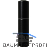 Aufsteckh�lsenset, Unterteil f�r Band mit 2 Zapfen, flachrund, � 16mm,schwarz