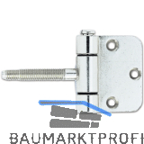 Steckband 3-teilig Fl�gelteil Einlassen/Aufschrauben � 18 mm,vernickelt