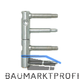 T�rband ANUBA 3-DIM 2-tlg. Bolzen 45 mm, Bandh�he 92mm, � 15mm, verzinkt silber