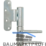 T�rband 3-DIM 2-tlg. � 20 mm rechts,Bandh�he 112mm, silber