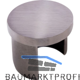IAM DESIGN Endkappe f�r Nutrohr rund,flach,Rohr � 42,4,Edelstahl geschliffen V2A