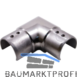 IAM DESIGN Eckbogen f�r Nutrohr rund � 42,4 x 1,5 mm, Edelstahl geschliffen V2A