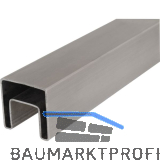 IAM DESIGN Nutrohr eckig, 40 x 40 x 1,5 mm, Edelstahl geschliffen V4A