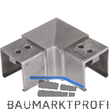 IAM DESIGN Eckbogen f�r Nutrohr eckig 40 x 40 x 1,5 mm,Edelstahl geschliffen V4A
