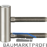 SIMONSWERK T�rband-Rahmenteil V 4400 WF, Band � 15 mm, Edelstahl