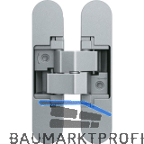 ANSELMI T�rband verdeckt AN 160 3D, Zinkdruckguss verchromt matt