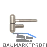 SFS Stahlzargenband 2-tlg. mit Rundkopf, � 16 mm, H�he 50,5 mm, vernickelt matt