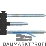 Steckband 3-teilig 18 mm, brandschutztauglich, Stahl schwarz