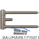 Stahlzargenband 3-tlg. brandschutztauglich, mit Aush�ngesicherung, vernickelt