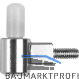 SFS Einbohrband-Unterteil Incanto, � 16 mm, f. Holz, Stahl vernickelt