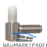 SFS Einbohrband-Unterteil mit H�lse, Zylinderkopf, � 16mm, Stahl vernickelt