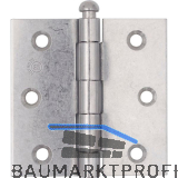 Scharnierband, 76 x 76 mm, Rollen � 11 mm, Edelstahl