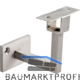 IAM DESIGN Handlauftr�ger f�r LED Beleuchtung, eckig, Edelstahl