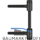 SIMONSWERK T�rband- Fl�gelteil Variant V 0026 WF, � 15 mm, Stahl schwarz matt