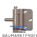 Stahlzargenband 3-teilig, Band 18 x 62 mm, Stahl vernickelt