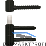 SFS Einbohrband 2-teilig f�r Futtert�ren, 16 mm, Stahl schwarz besch. RAL 9005