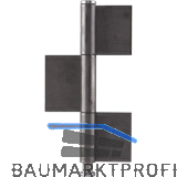 Konstruktionsband 3-teilig 230 x 50 x 4 mm, Stahl blank