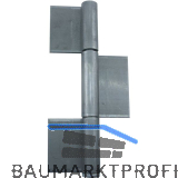 Konstruktionsband 3-teilig 270 x 50 x 5 mm, Stahl blank