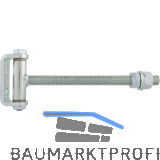 Zauntorband L�nge 235 mm, Gewinde M16, Stahl verzinkt