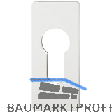 FSB Zylinderrosette 17 1768 eckig zum Aufkleben, 3 mm, Aluminium silber eloxiert