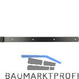 Langb�nder mittig gerollt,ohne Kegel, 600 x 40 x 5 mm, Stahl schwarz RAL9005