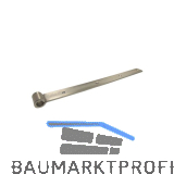 Langb�nder mittig gerollt, ohne Kegel, 200 x 20 x 3 mm, Edelstahl-Effekt