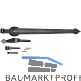 T�rlangband KREMS 2317, 500 mm, Eisen verzinkt, alt geb�rstet