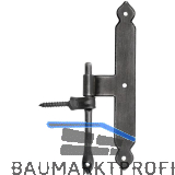 Fenstermittelband Krems, Eisen schwarz verzinkt, alt geb�rstet*