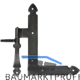 Fensterwinkelband Kufstein, Eisen schwarz verzinkt, alt geb�rstet*