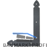 Fensterwinkel 404, Eisen schwarz verzinkt, alt geb�rstet*