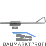 Torfeststeller mit Schlie�blech f�r Lochfixierung, gro�, Edelstahl-Effekt