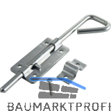 Torfeststeller mit Schlie�blech f�r Lochfixierung, klein Edelstahl-Effekt SB