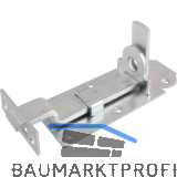 Querriegel gekr�pft mit Schlie�blech, Platte 140 x 55 mm, verzinkt