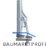 Tortreibriegel aufliegend, 14 x 14 mm, Hub 20 mm, verzinkt