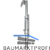 Bodenriegel mit Flansch, 300 mm, Stahl verzinkt