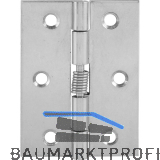 Federscharnier 60 x 45 x 1,5 mm, Edelstahl
