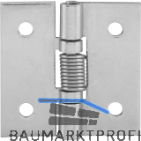 Federscharnier 50 x 50 x 2 mm, Edelstahl
